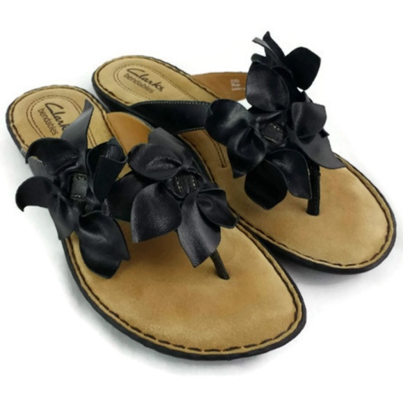 clarks floral sandals